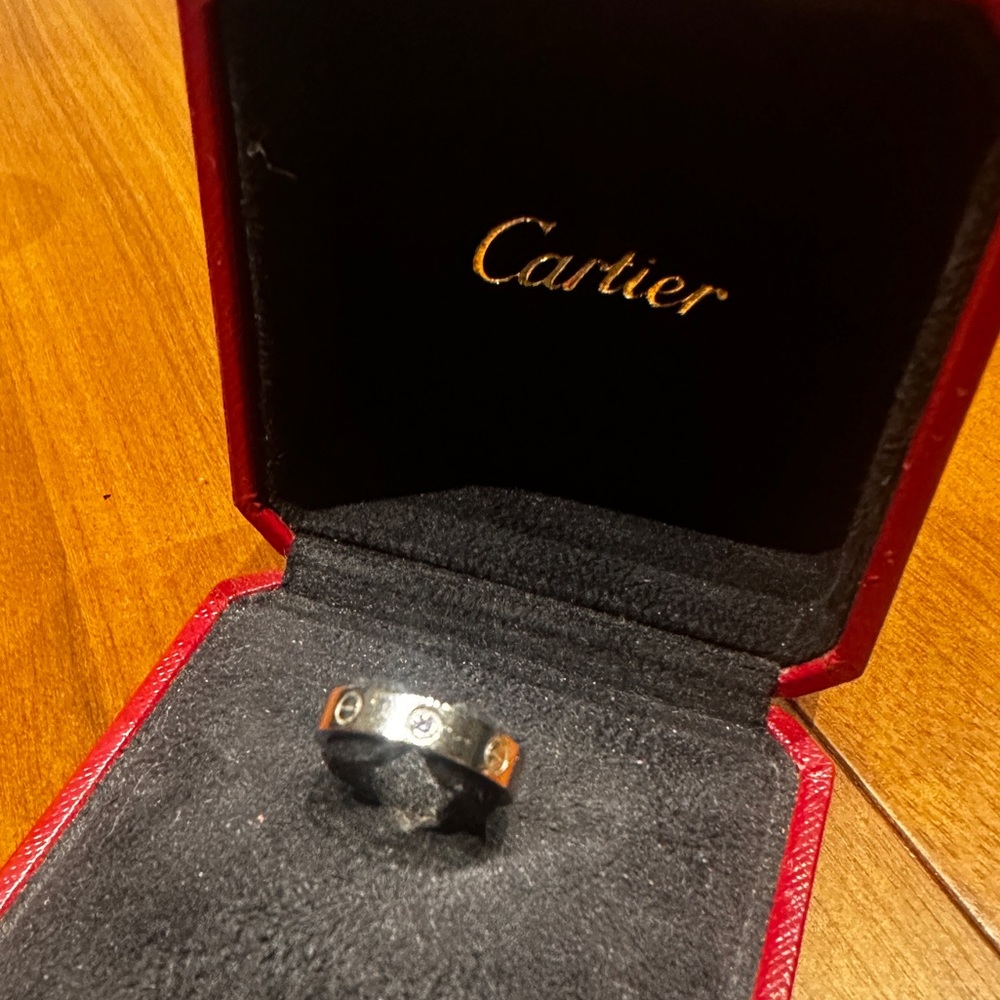 Cartier- LOVE WEDDING BAND, 1 DIAMOND